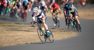 CCC Crit riders on collarbone corner